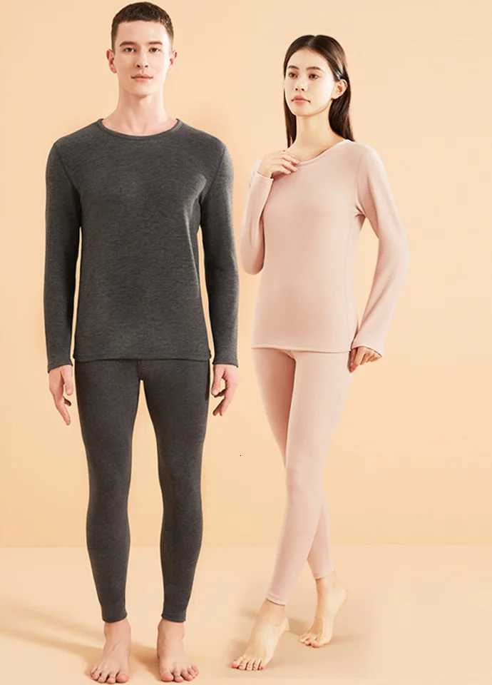 Autumn Women Fashionable Soft Clothing Seamless Couple Thermal Underwear Set Winter Thermal Man Thermo Lingerie Warm SuitT251020