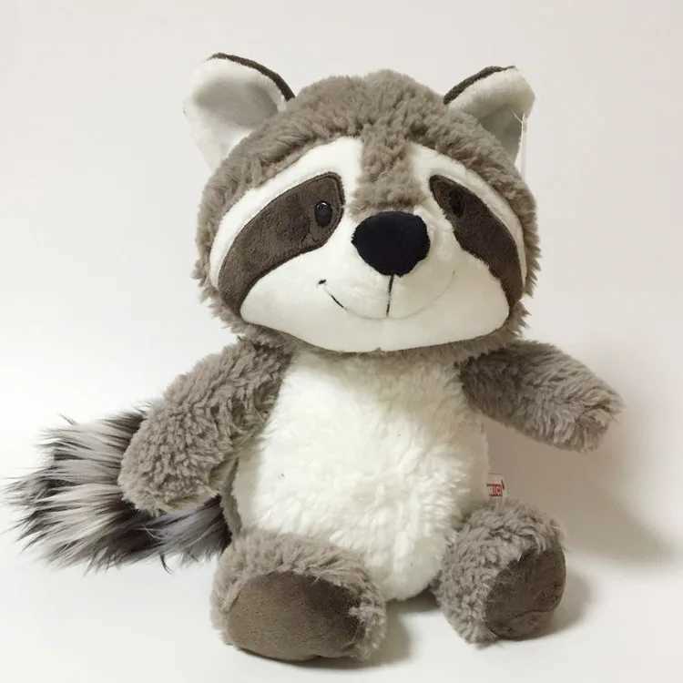 2535cm Gray Raccoon Plush Toy Lovely Raccoon Cute Soft Stuffed Animals Doll Pillow For Girls Children Kids Baby Birthday Gift J251020