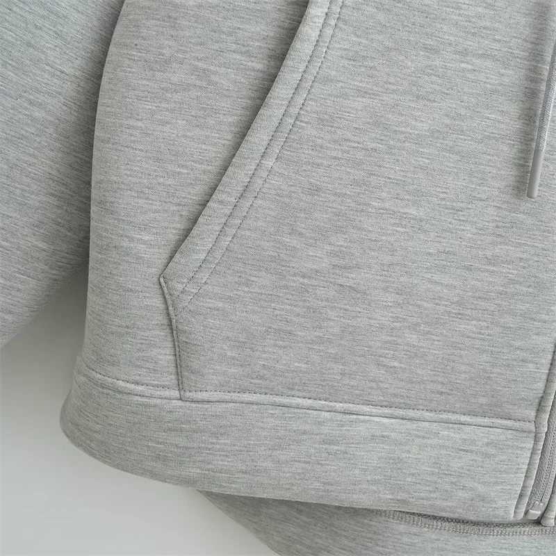 KEYANKETIAN Winter New Womens Zipper Hoodie High Street Unisex style Double Pockets Oversize Loose Sweatshirts Outerwear Top W251020