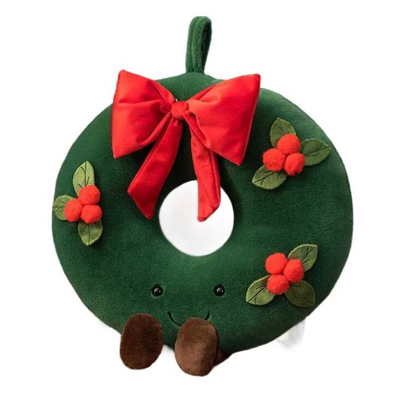 A008 Christmas New Plush Pillow Stuffed Chocolate Cookie House Shape Decor Cushion Cute Funny Xmas Tree Party Decor Doll J251020
