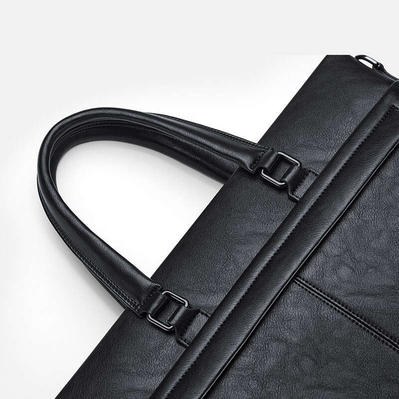 Luxury bag New Men s Handbag PU Computer inch Business Large Capacity Briefcase Crossbody Bag