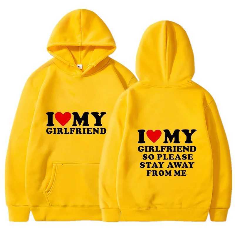 I Love My Girlfriend and I Love My Boyfriend Printed Hoodie Couple Fashion Sports Shirt Harajuku Casual Top W251020