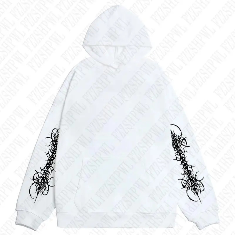 Y2K Zip up hoodie Rock Goth Harajuku Graphic Print Casual Zipper Hoodie sweatshirt Vintage Punk High street Hiphop Clothes Loose 251013