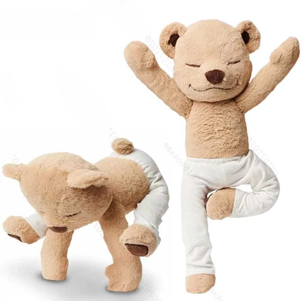 13PCS Cute Ins Yoga Bear Doll Hundreds of Shape Plush Doll Childrens Plush Toys Sleeping Doll Creative Joints Adjustable Bear J251020