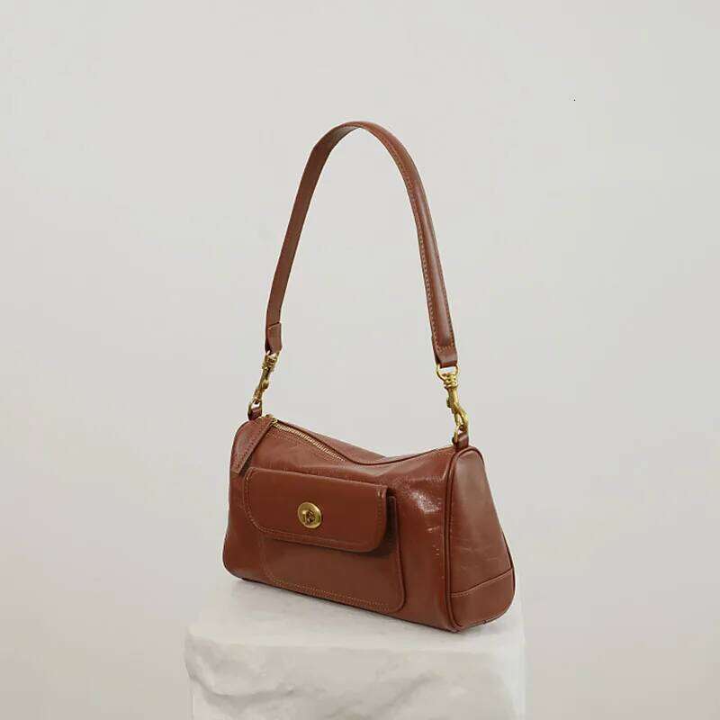 Genuine Leather Underarm New Vintage Y2k Top Layer Cowhide Large Capacity Crossbody Fashionable Ladies Shoulder Bag Suotong251020 Suotong1020