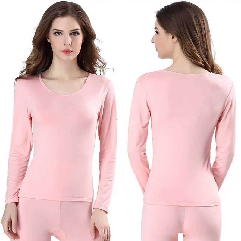 thermal shirt woman winter sport Casual Blouse Top Long Pants Thermal Underwear Set Outfit Warm Clothes Plus SizeT251020
