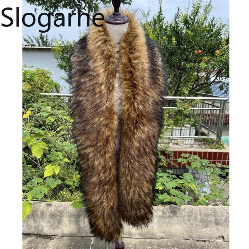 Women Winter 180CM Fur Scarf Ladies Long Thick Faux Fox Fur Wrap Fluffy Neckerchief Fur Collar Dress Cape Sexy Party Dress Shawl 251017