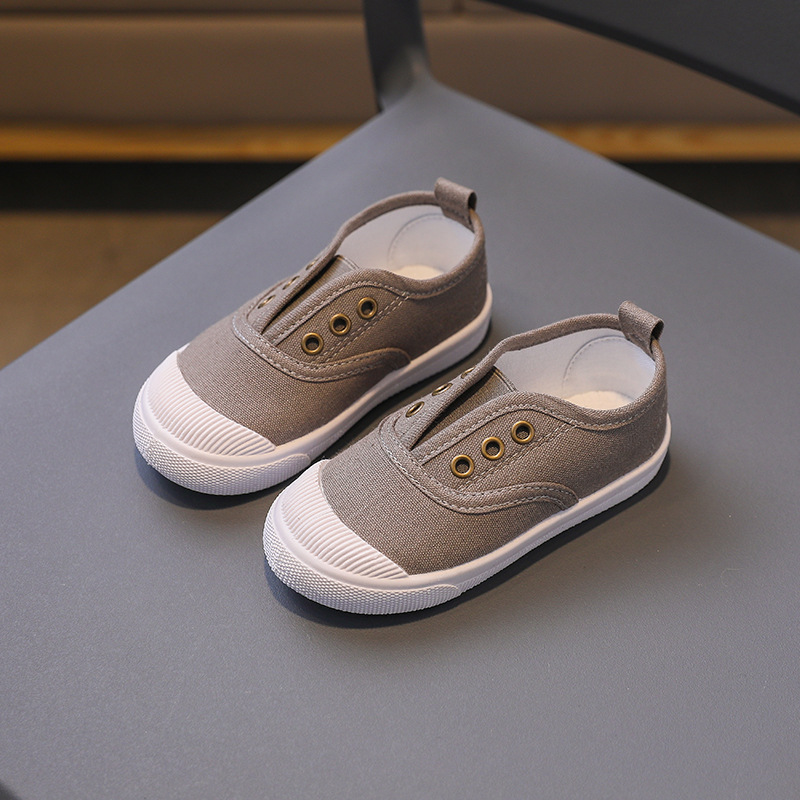 Kids Canvas Shoes Toddler Fashion Design Canvas Shoes Boys Girls Children Causal Shoes Kidszworld Non-slip Sneakers Size US5.5C-US3Y K1147