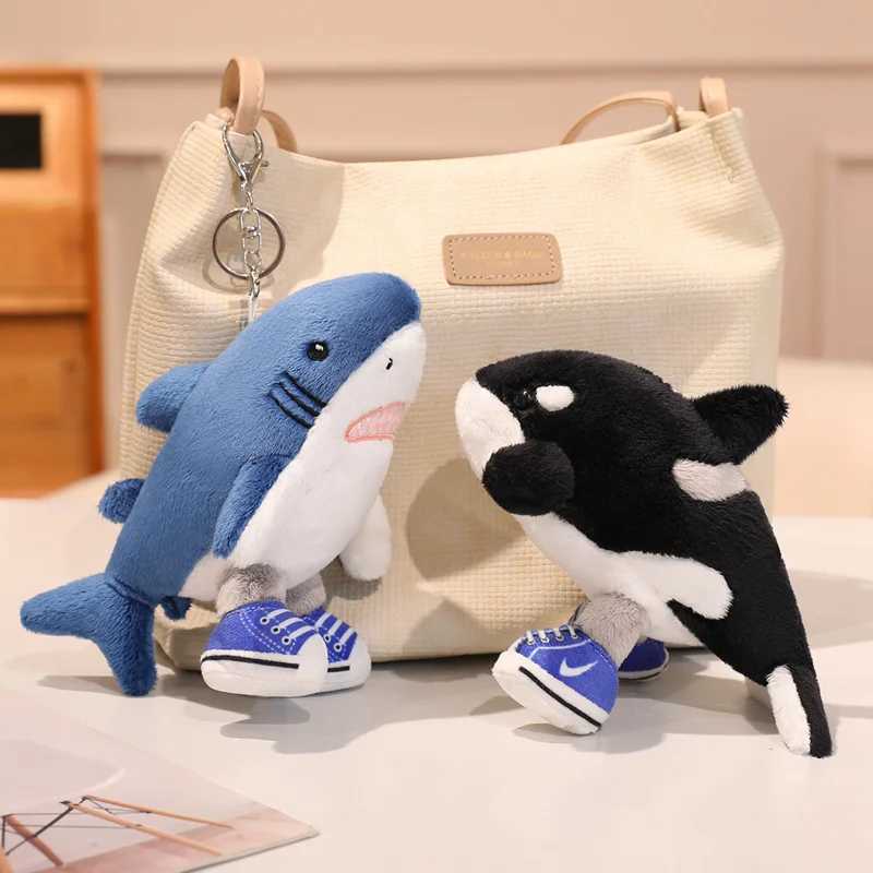 Cute Shark Plush Toy Italian Brainrot Animals Tralalero Tralala Cartoon Ai Stuffed Doll Pendant Creative Room Decor Kids Gifts J251020