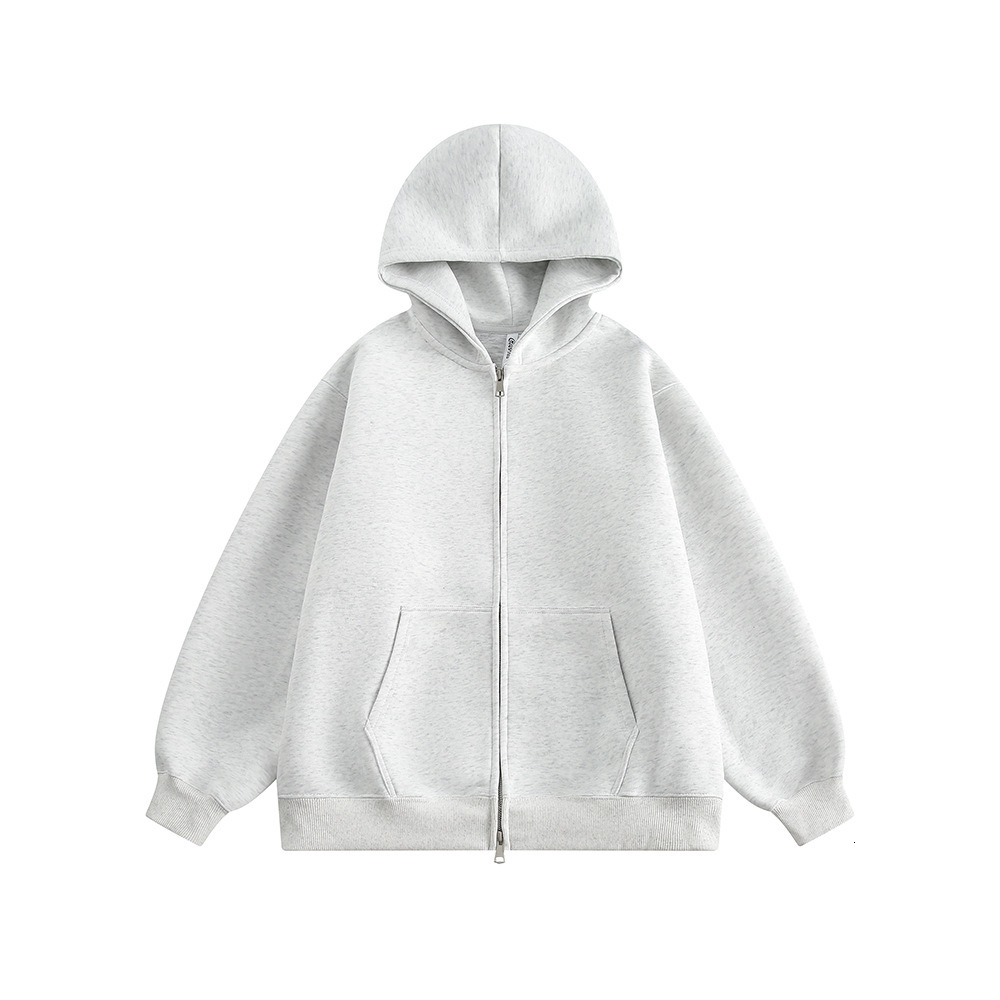 460G Heavyweight Cross-border Double Zipper Hooded Designer Hoodie Jacket Tracksuit Men Polo Veste Coat Cardigan Sweatshirt Trendy Brand High-end Feel