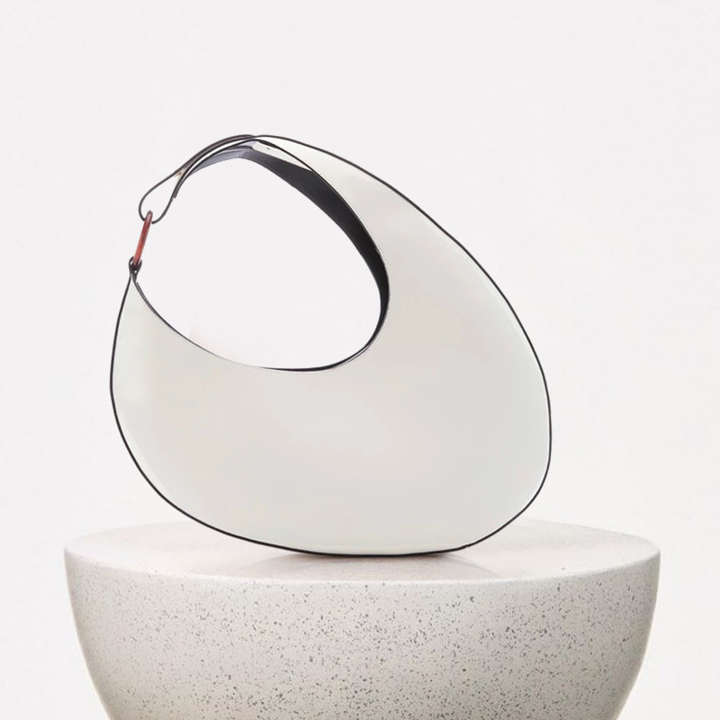 Niche design Italian women's bag 2025 new trendy personalized versatile oval large-capacity single-shoulder underarm bag