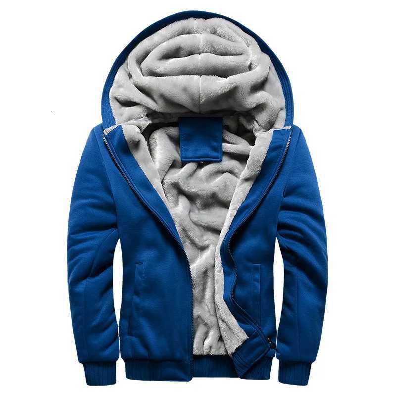 New Mens Hoodies Jacket Winter Thick Warm Fleece Zipper Hoodies Coat Casual Tracksuit Sportwear Male Sweatshirts M 5XL W251020