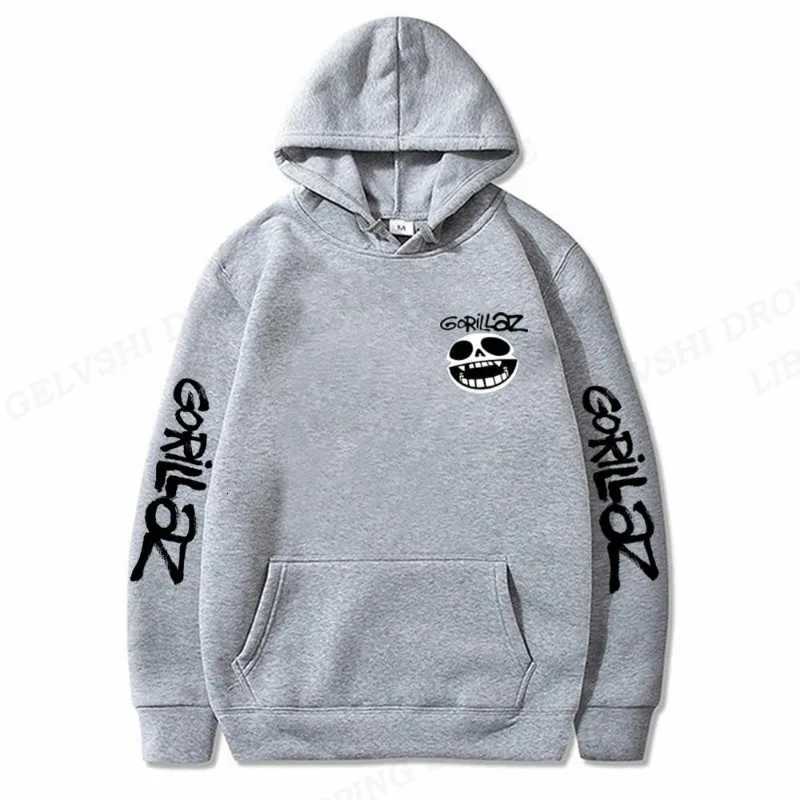 Rock Band Gorillaz Hoodie Music Album Sweatshirt Fabric Street Fashion Hoodie Casual Street Running Sweatshirt Style Cyberpunk W251020