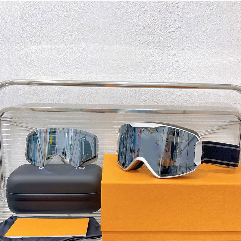 25SS Now Women Luxury Brand Snowfall Ski Mask New Men Womens Frame with Logo Lens Fashion Trend Ski Mirror with Box