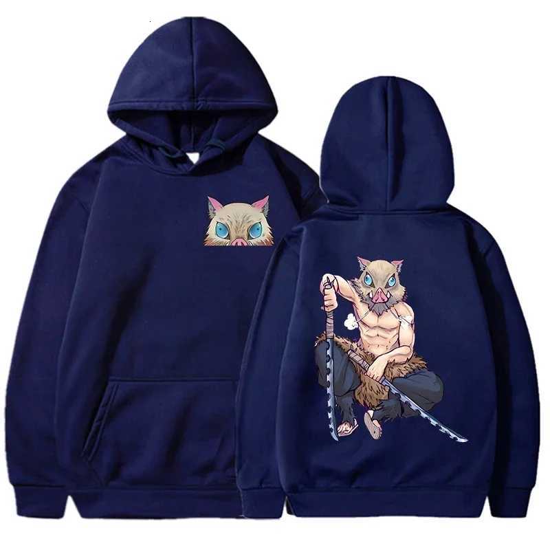 New Anime Hashibira Inosuke Printed Pullover Fashion Women Men Long Sleeve Casual Hooded Personality Sweatshirt W251020