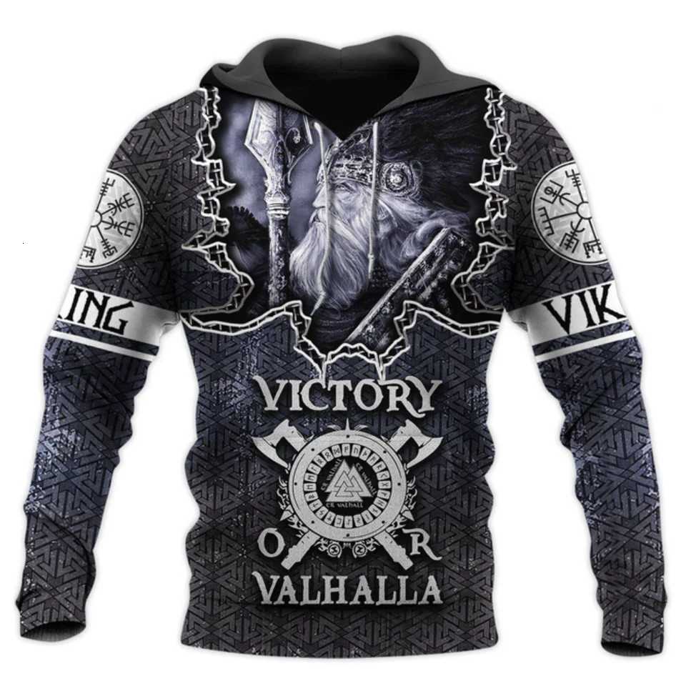 Nordic Pirates Hoodie For Men Street Hip Hop Vintage Clothes Autumn and Winter Casual Sweatshirts Fashion Oversized Hooded Shirt W251020