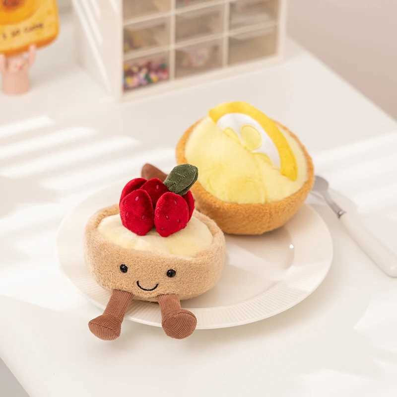Dessert Cake Series Puffs Sweet Bread StrawBerry Lemon Cake Plush Toys Pillow Baby Cute Comfort Doll Home Decor for Kids Gifts J251020