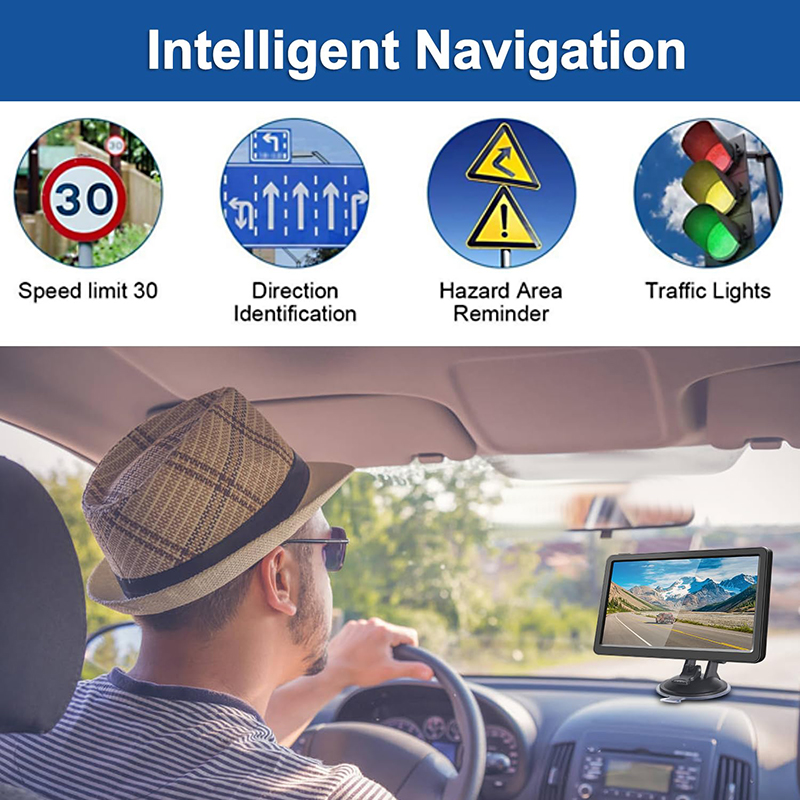 9 Inch Car GPS Navigator Bluetooth AVIN With Voice Guidance and Speed Camera Warning 2D&3D Map World Maps Free Lifetime Map - view 3