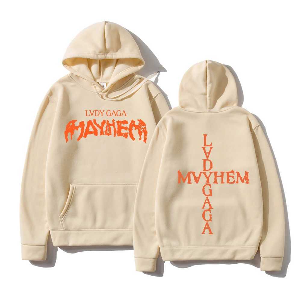 Lady Gaga Mayfem Hoodie WomenMen Aesthetic Letter Printed Hoodie unisex autumnwinter hiphop sweatshirt W251020