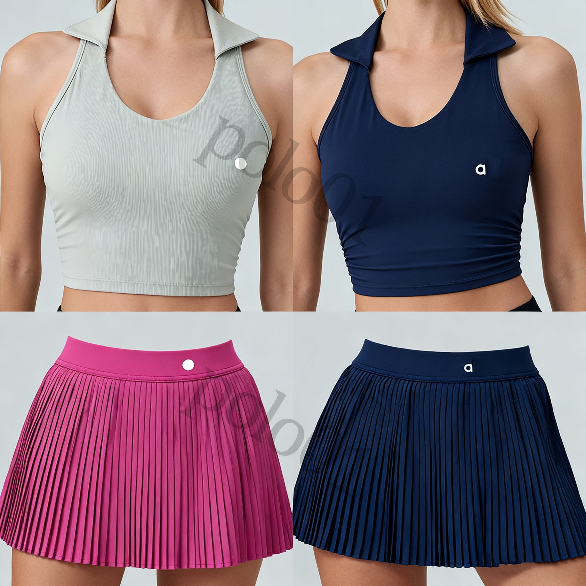 Yoga Wear sports back women's outer vest fitness shock-absorbing belt chest cushion yoga underwear exercise training fitness shorts anti glare short skirt Yoga Wear