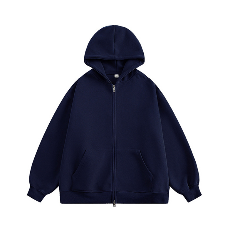 460G Heavyweight Cross-border Double Zipper Hooded Designer Hoodie Jacket Tracksuit Men Polo Veste Coat Cardigan Sweatshirt Trendy Brand High-end Feel