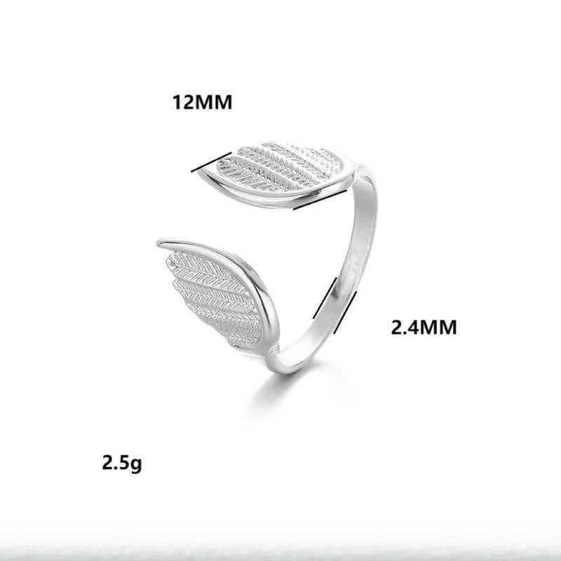 Stainless Steel Wing Ring for Men BoysAdjustable Open Metal RingPunk Hip Hop Jewelry Gift J251020