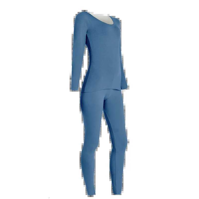 Aoyuansu thermal underwear womens set seamless fleece and thickened top base layer wearing coldproof long Johns inside autT251020