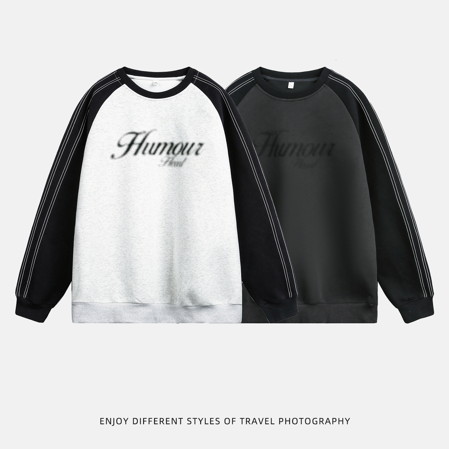 Color-block Contrast Stitching Designer Hoodie Jacket Tracksuit Men Polo Veste Coat Raglan Sleeve Crew Neck Sweatshirt Men's Autumn Winter New Am