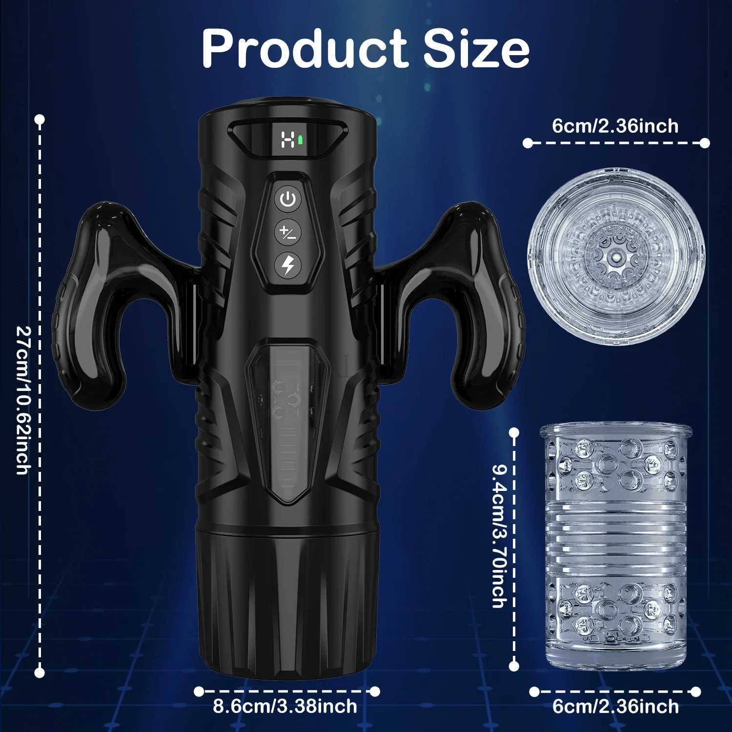 Automatic Telesic Male Masturbator 7 Thrusting Rotating Modes Pocket Pussy Blowjob Sex Mane Penis Pump Piston Mastubator W251020