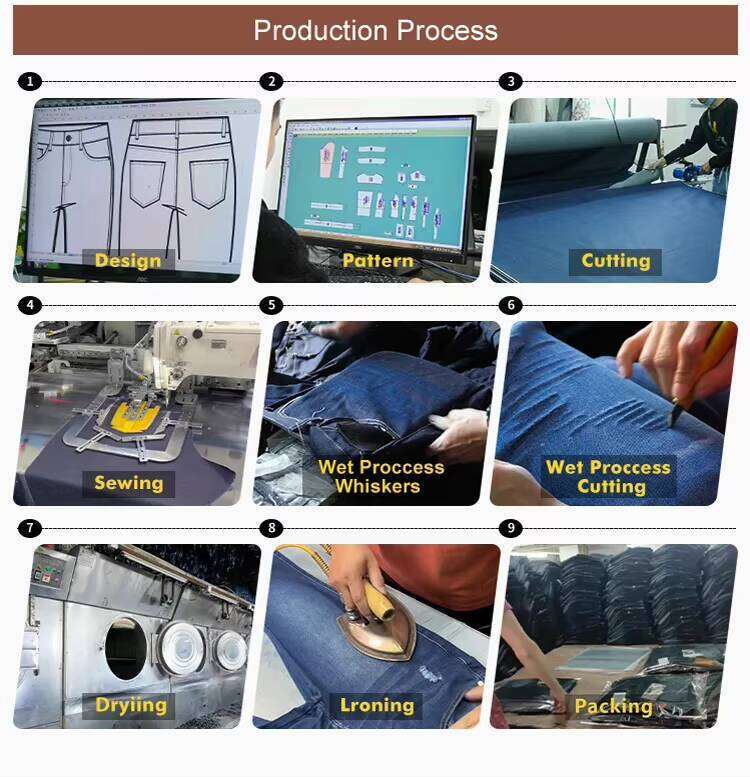 Custom Denim Men's Clothing Loose Fit Acid Washed Pants Trousers for Men Jeans