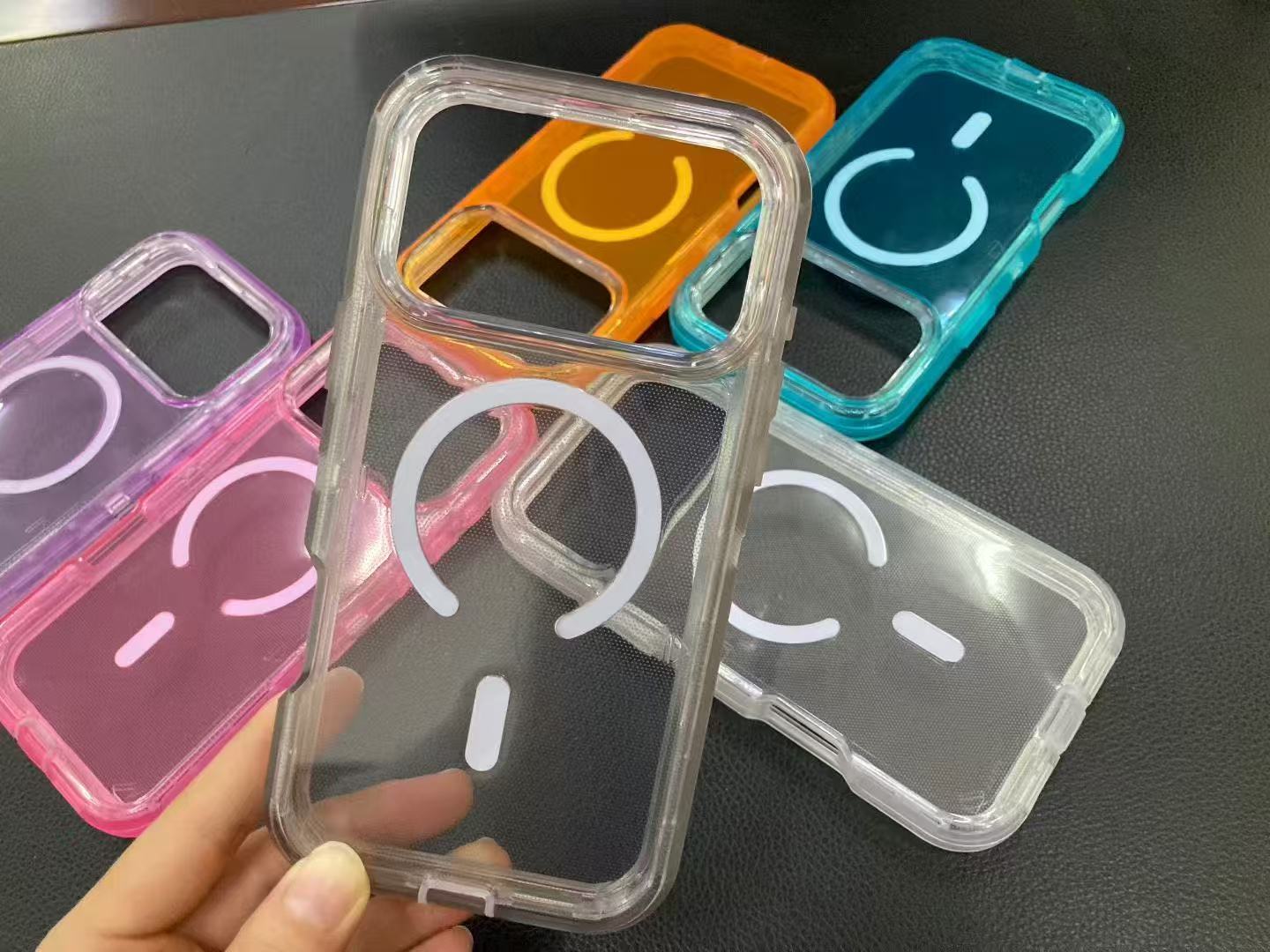 Magnetic Clear Phone Case Rugged Anti-drop 3 in 1 Heavy Duty Defender Case for iPhone 17 PRO 16 PLUS 15 14 Magsafe Protective Cover - view 7