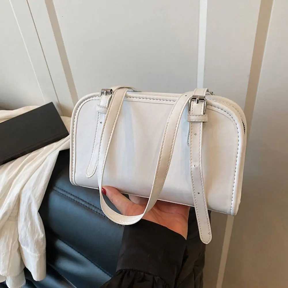 Fashion Solid Crossbody Bag Soft Luxury Shoulder Bag PU Leather Sweet Underarm Bag Purse GirlsT251020