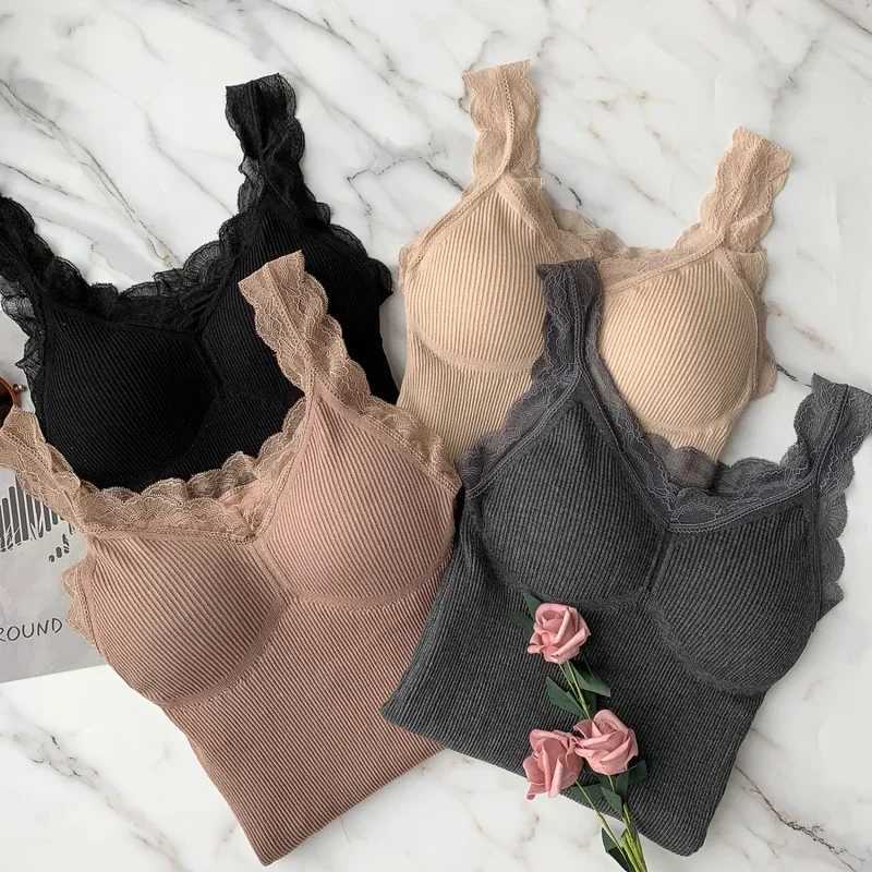 Thermal Underwear Vest Thermo Lingerie Woman Winter Clothing Warm Top Inner Wear Thermo Shirt Undershirt Intimate LaceT251020