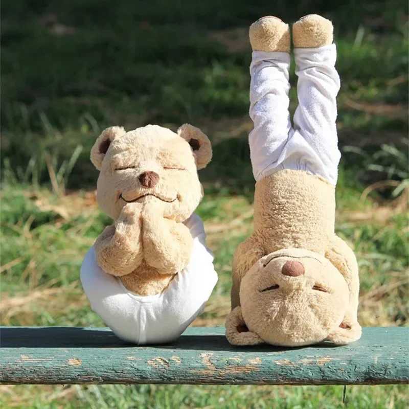 13PCS Cute Ins Yoga Bear Doll Hundreds of Shape Plush Doll Childrens Plush Toys Sleeping Doll Creative Joints Adjustable Bear J251020