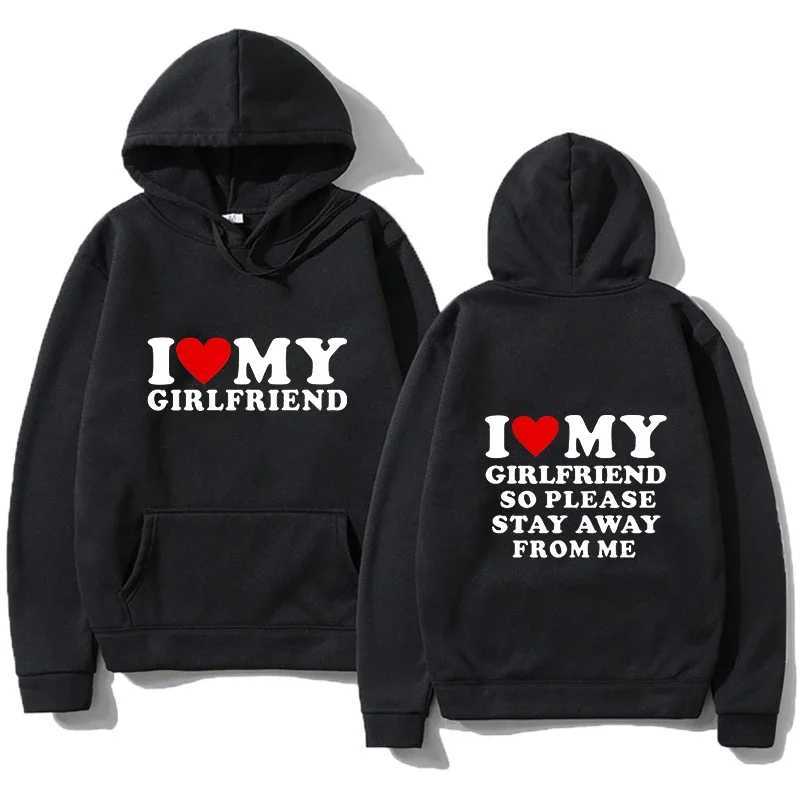 I Love My Girlfriend and I Love My Boyfriend Printed Hoodie Couple Fashion Sports Shirt Harajuku Casual Top W251020