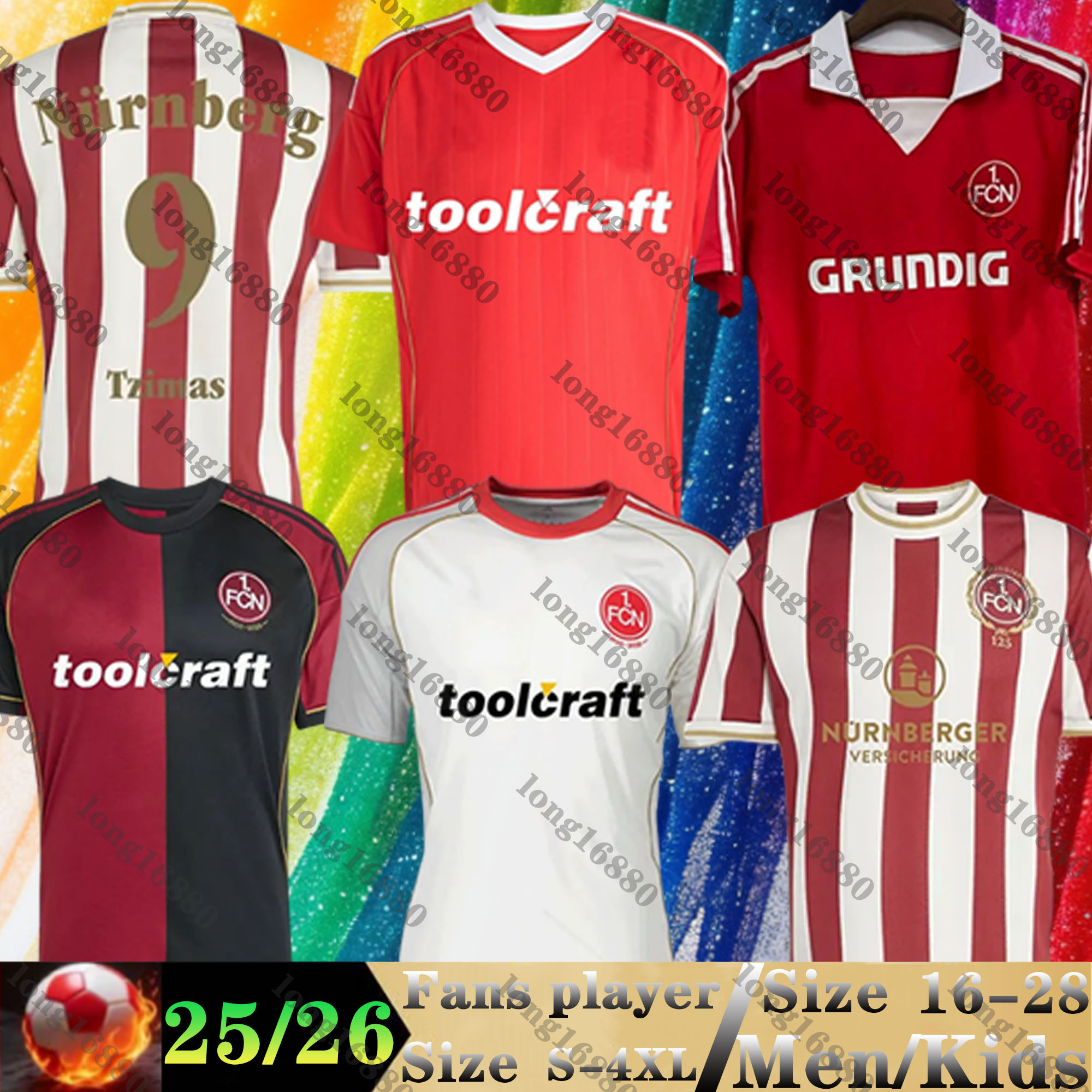 2025 2026 125th anniversary Nurnberg FC TZIMAS Soccer Jerseys EMRELI GOLLER ANTISTE Men Uniforms JUSTVAN FLICKTZIMAS GRZYWZC JANDER 25 26 kids kits Football Shirts