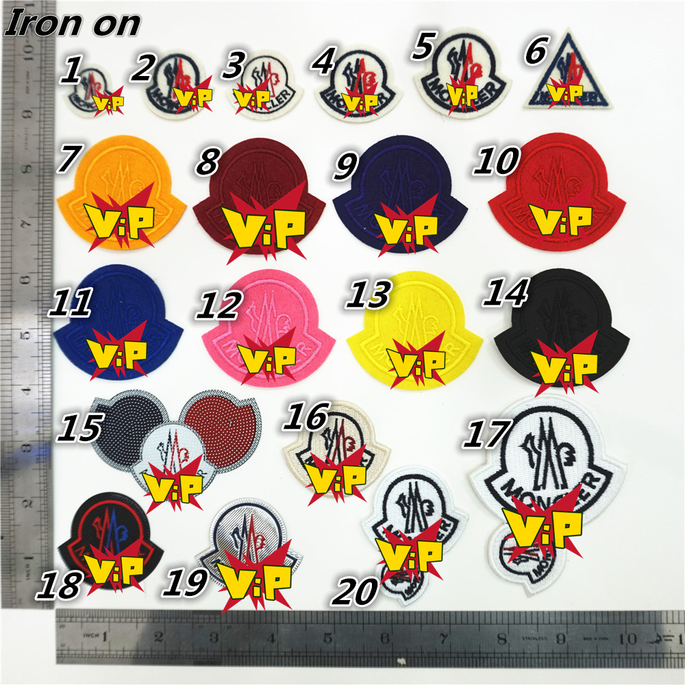 5 pieces/bag m1-m22 Embroidery Ironing Patch Fashion brand Alphabet hat and Pants decorative patch patch repair holes DIY