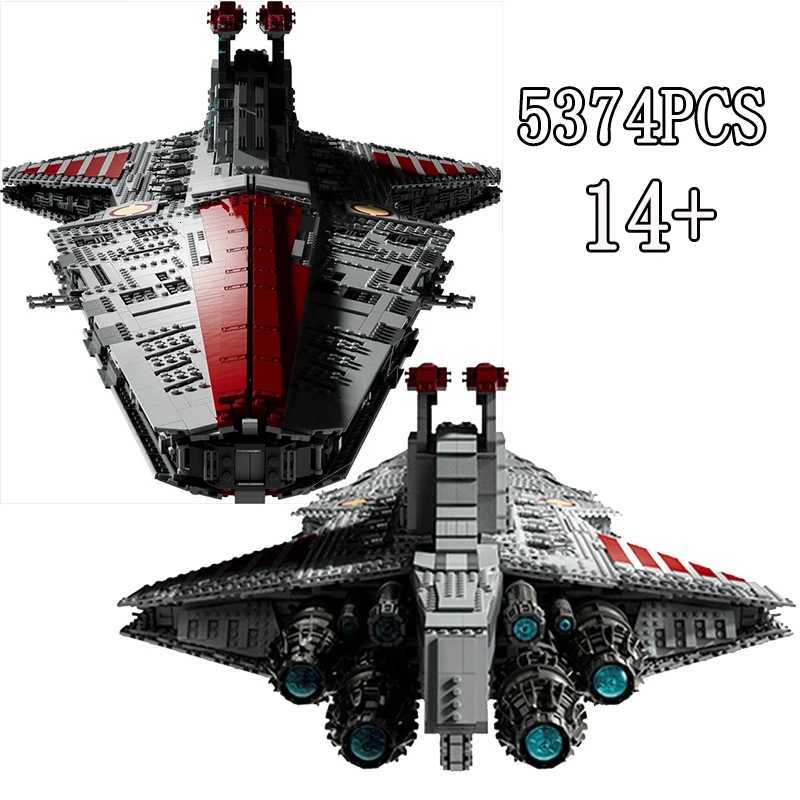 Stock NEW 75367 Biggest Venator Class Republic Attacks Cruiser Building Set Blocks Bricks Toys for Kids Birthday Gifts Decorate Z251018