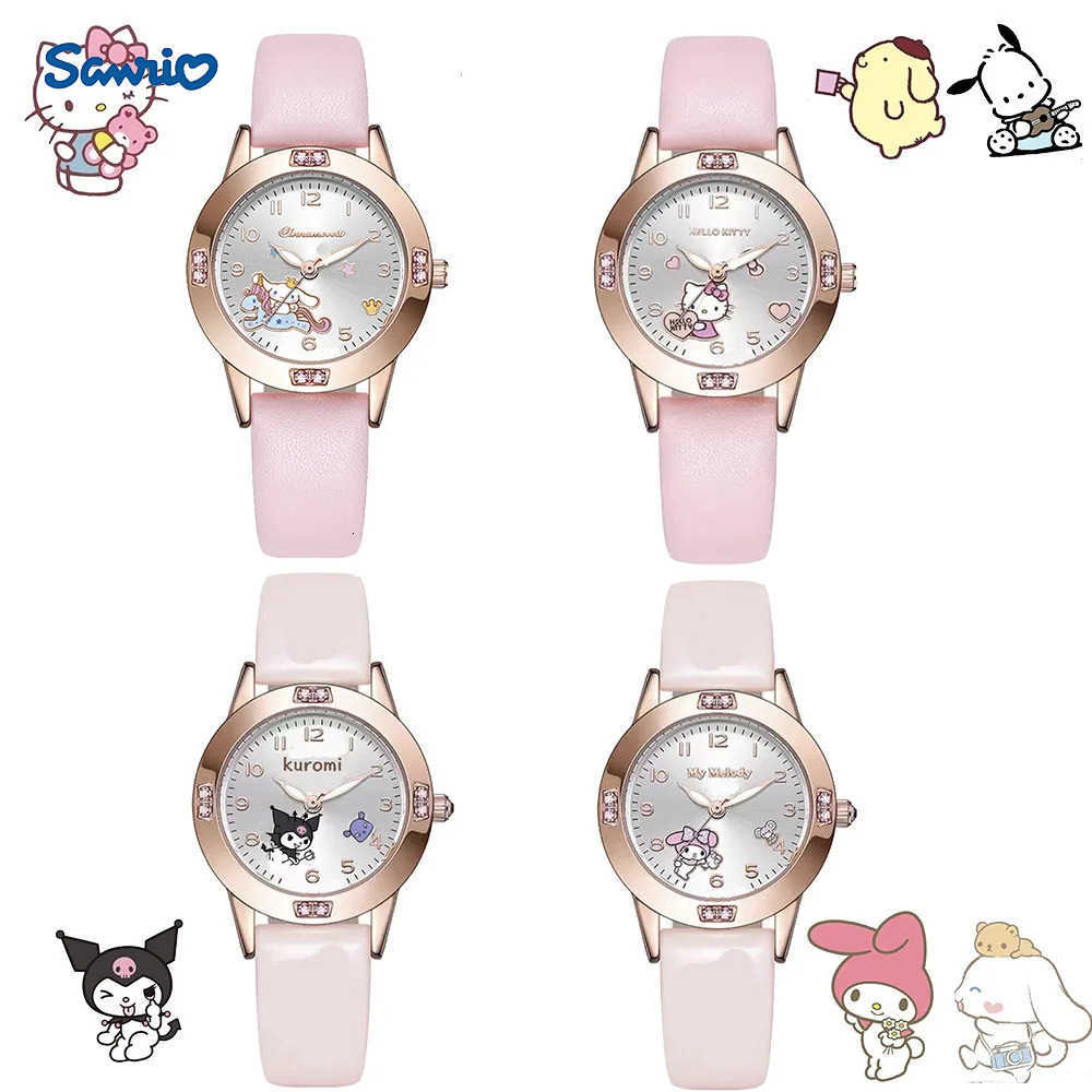 Sanrio Sanrio Hello Kitty Watch Kawaii Kuromi Cinnamoroll Quartz Casual Fashion Melody WristWatch Women Kid Girl Children Birthday Gift L251020