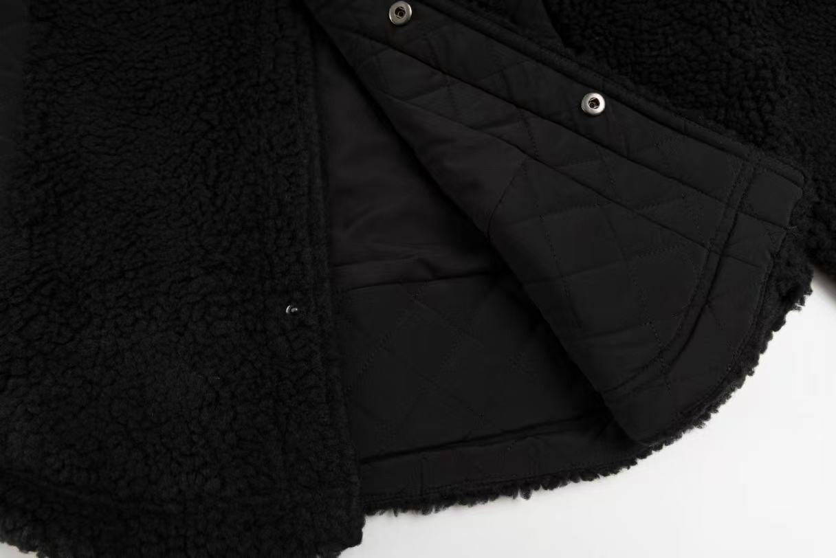ALWinter Autumn Mid-Length Versatile Minimalist Stylish Warm Lamb Wool Outdoor Sports Jacket dfyn jacket gym clothing women Yoga Warm Coat