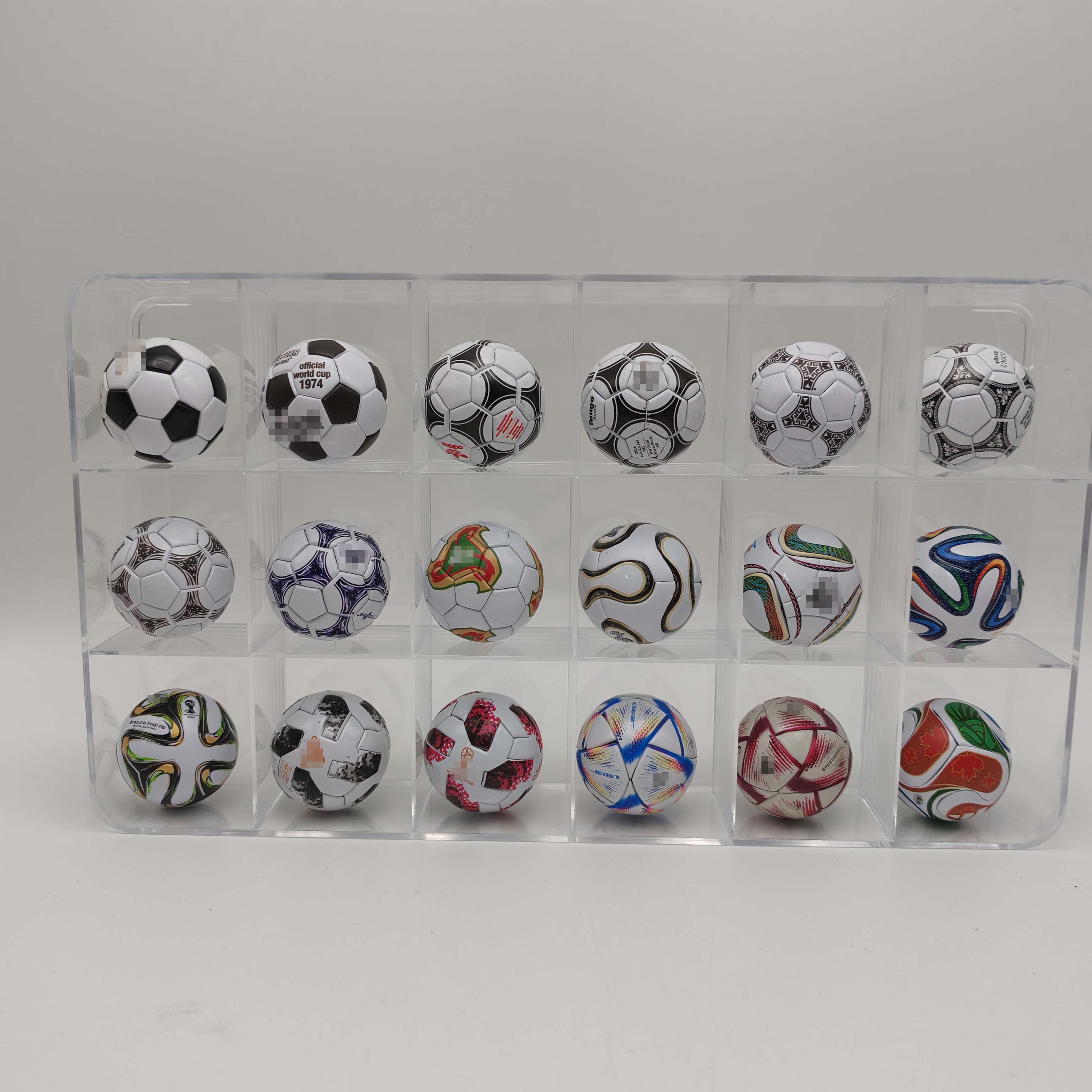 Mini Soccer Ball Collection Set, Historical World Tournament Souvenir Footballs, Classic Match Replica Collectible Gift 6668