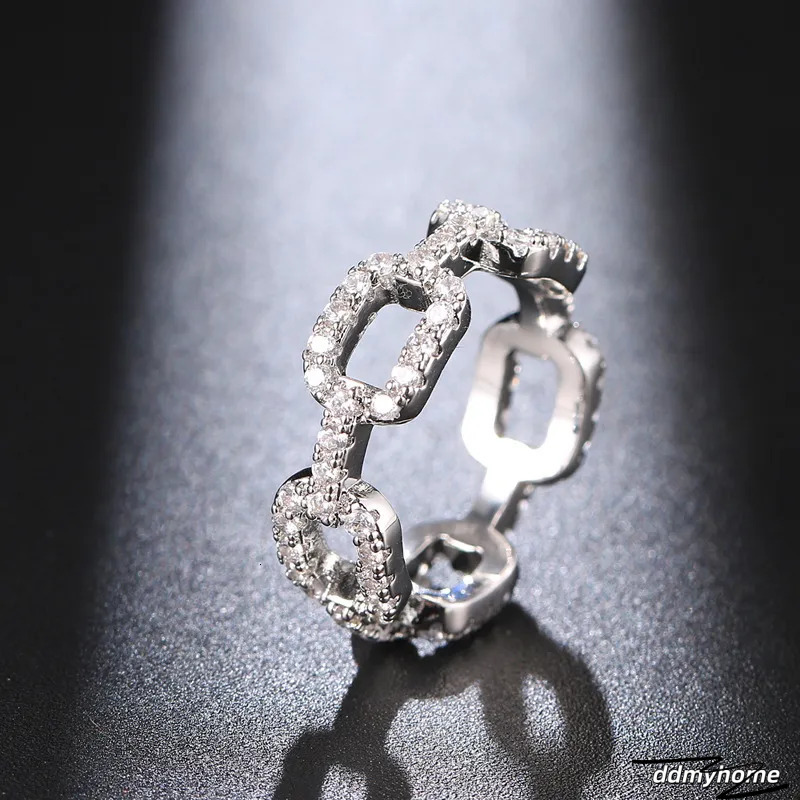Sterling Sier CZ Ring Set - Elegant Cubic Zirconia Wedding Band For Women And Men Ddmyhome