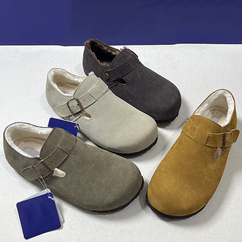 Femmes Hommes Sabots d'hiver Pantoufles Designer Sandales en liège Woody Summer Clog Sliders Chaussures décontractées en cuir véritable Apparteme