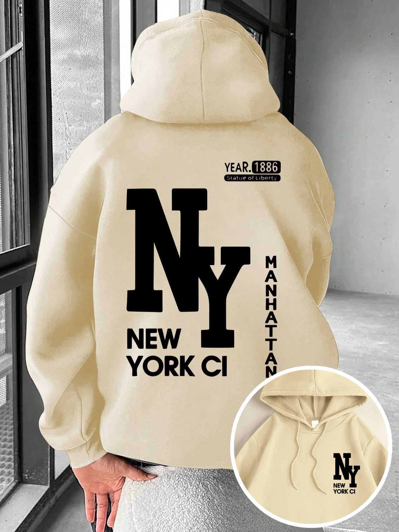 New Mens Autumn Fashion Letter Printed Soft and Comfortable Hoodie Outdoor Street Style Clothing W251020