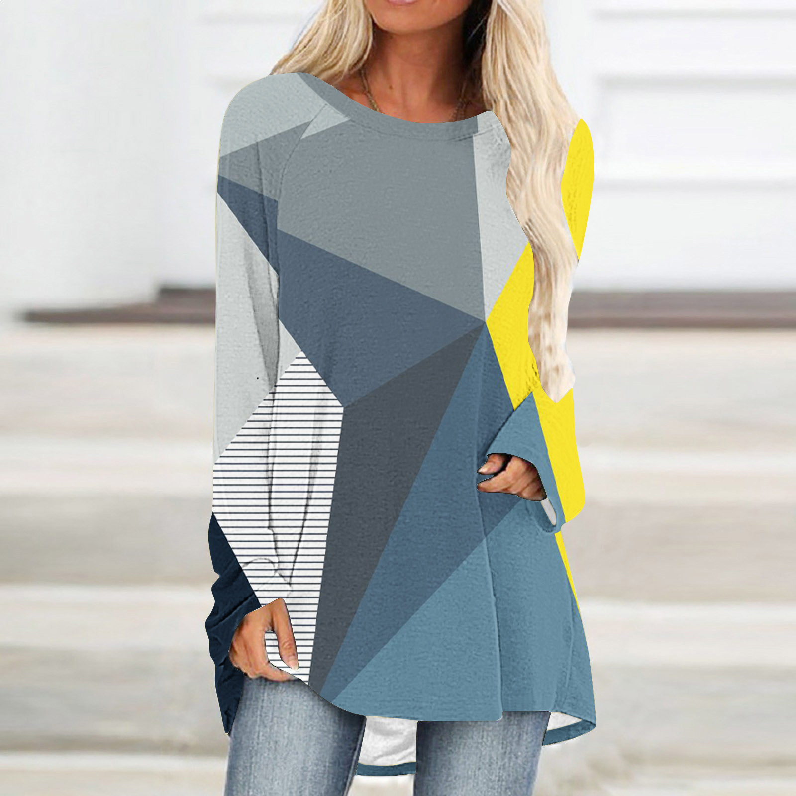 Bonboho Womens Clothing Autumn Printed Tight T-shirt Suitable for Urban Women High Neck Long Sleeve Zipper Casual Shirt Top 241114