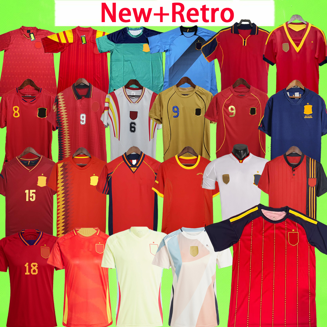 New + Retro 2026 Spain soccer jersey 1988 1992 1994 1996 1998 2000 2002 2008 2010 2012 2013 LAMINE YAMAL MORATA football shirt TORRES A.INIESTA XAVI Espana Camiseta women