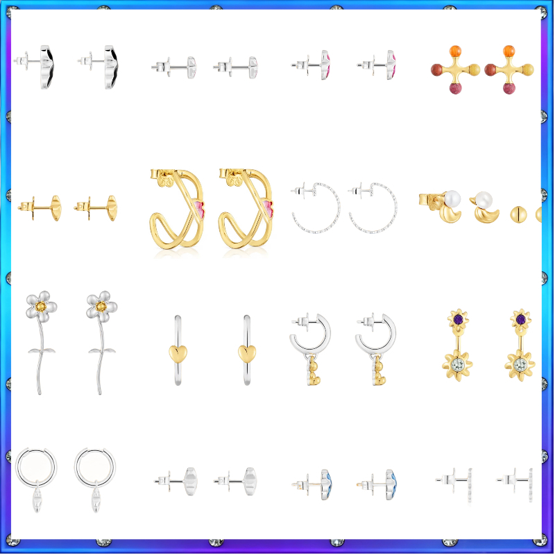 2025 Must - Own Tous 925 Silver Earrings - Classic and Modern Blend, Timeless Appeal
