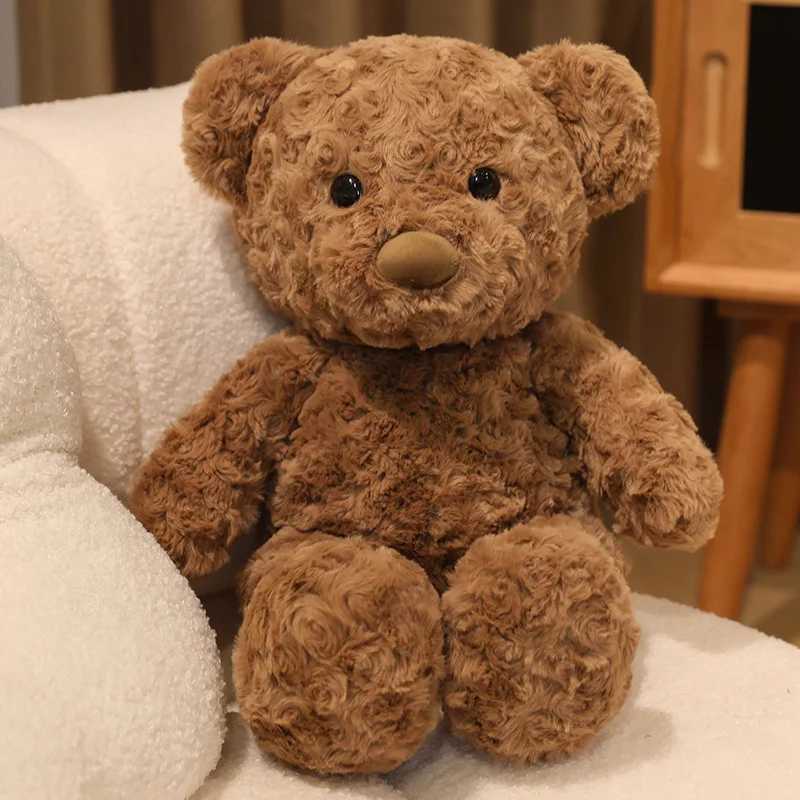 New 30cm Lovely Curly Teddy Bear Doll Brown Bear Plush Soothing Toy Stuffed Toys Room Decoration Birthday Gift for KidsGirls J251020