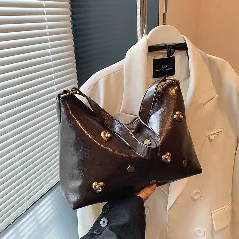 Fashion PU Womens Shoulder Bags 2025 Spring New High Capacity Light Luxury Versatile Single Versatile Crossbody BagsT251020