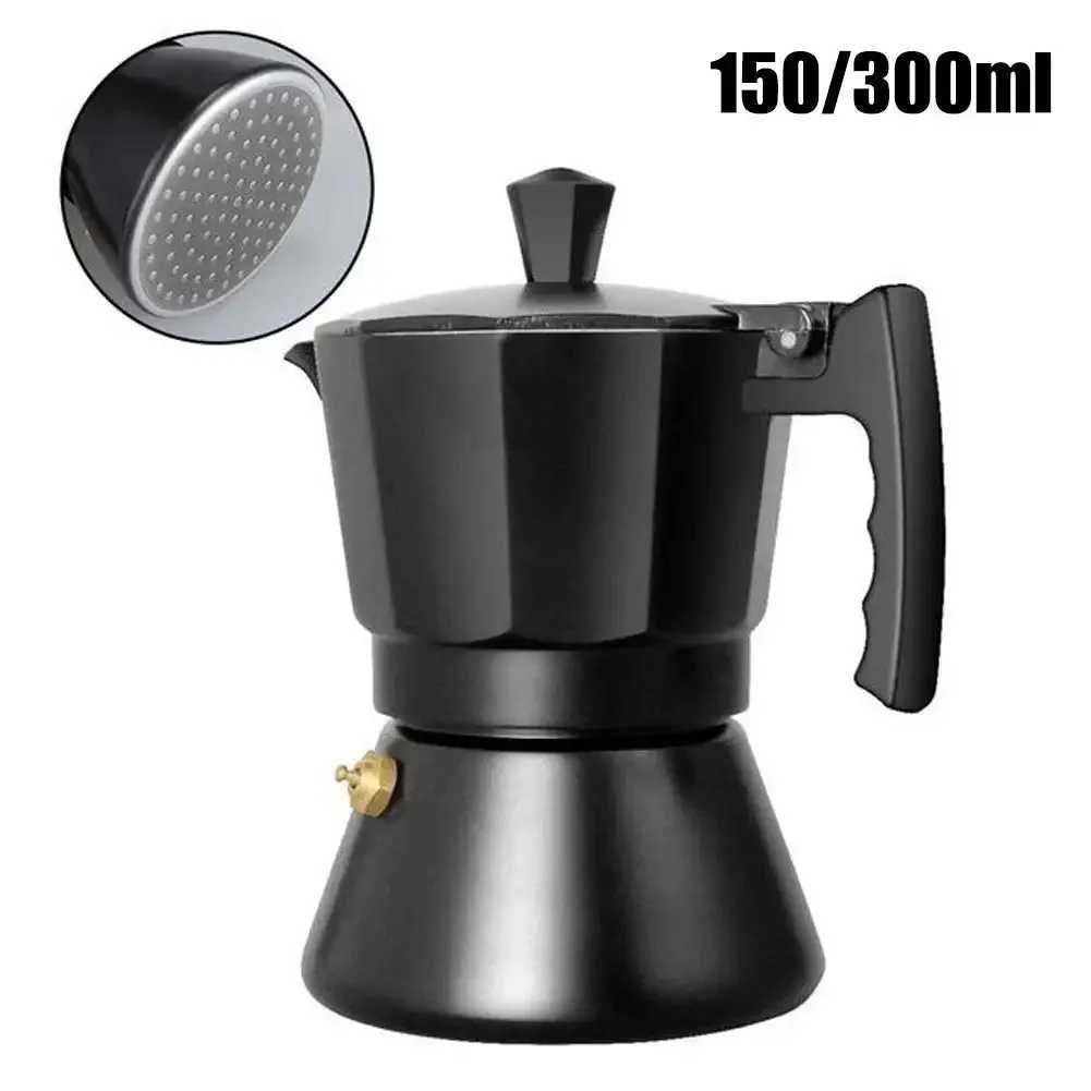For Moka Coffee Pot 150300ml 36 Cups Authentic Italian resso Coffee Maker for Stovetop He Outdoor Coffee Pot Aluminum Y251020
